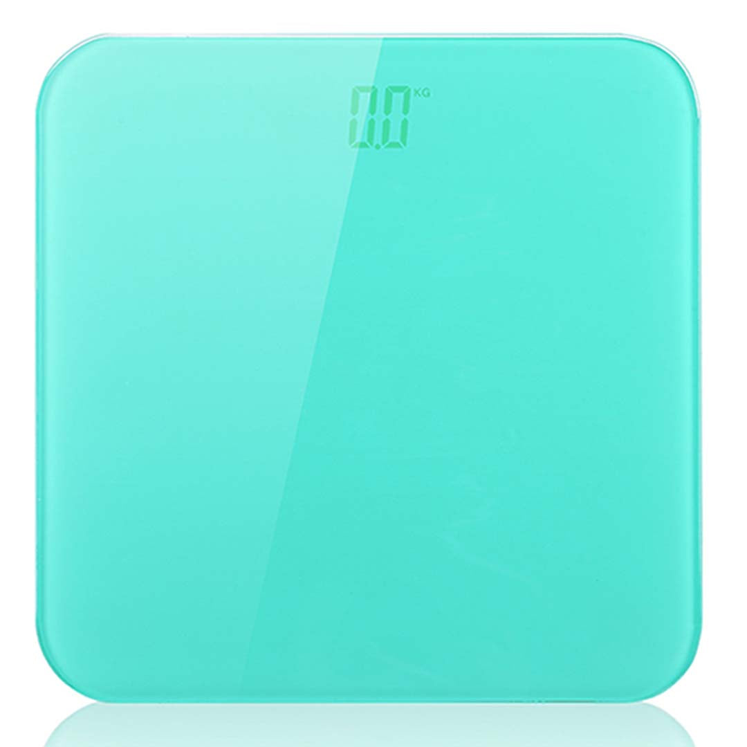 NNEAGS 180kg Digital Fitness Weight Bathroom Gym Body Glass LCD Electronic Scales Blue