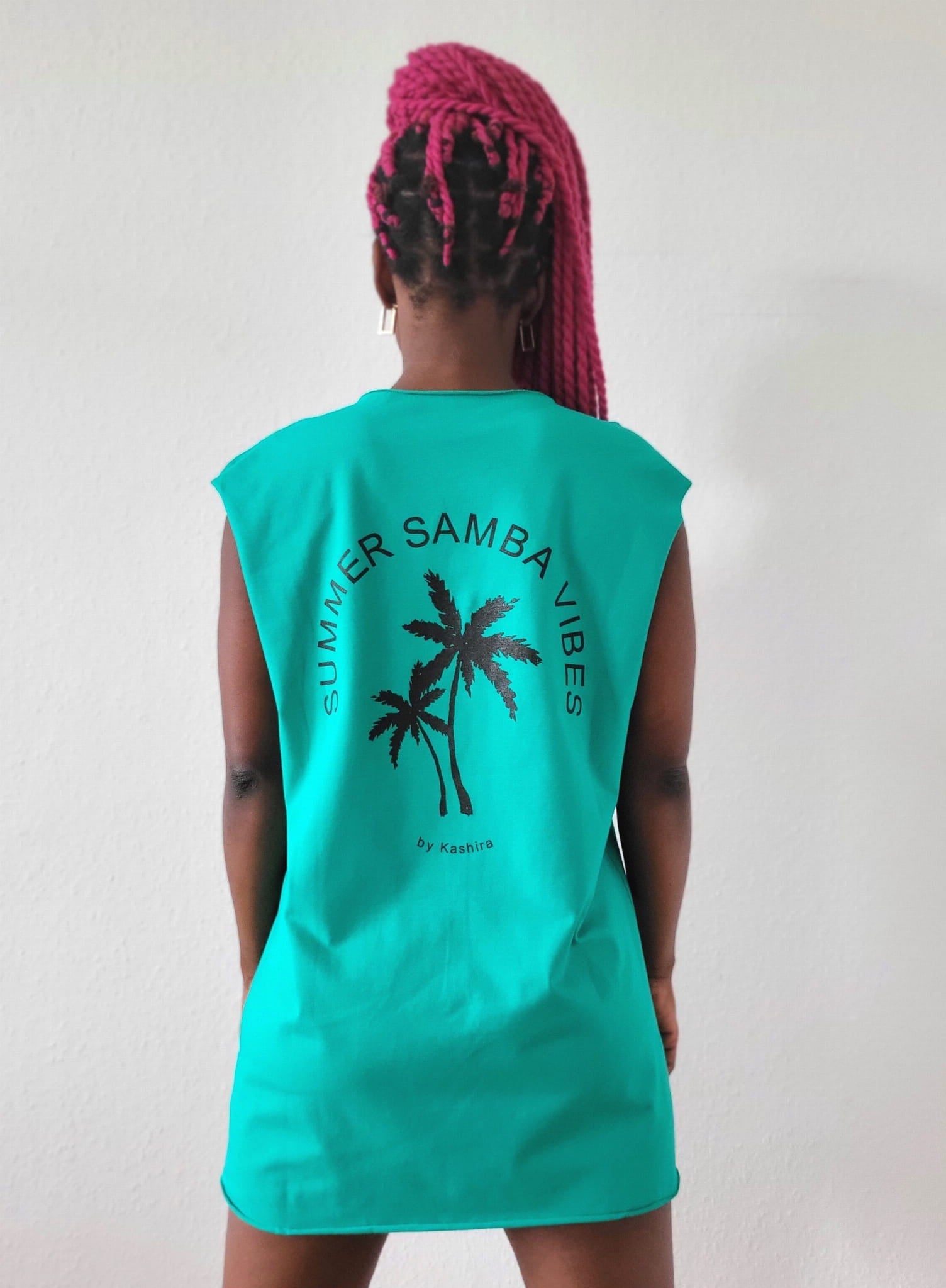 Sleeveless T-shirt PALMS Green