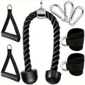 Tricep Rope Set Gym Pulley Accessories (8PCS)
