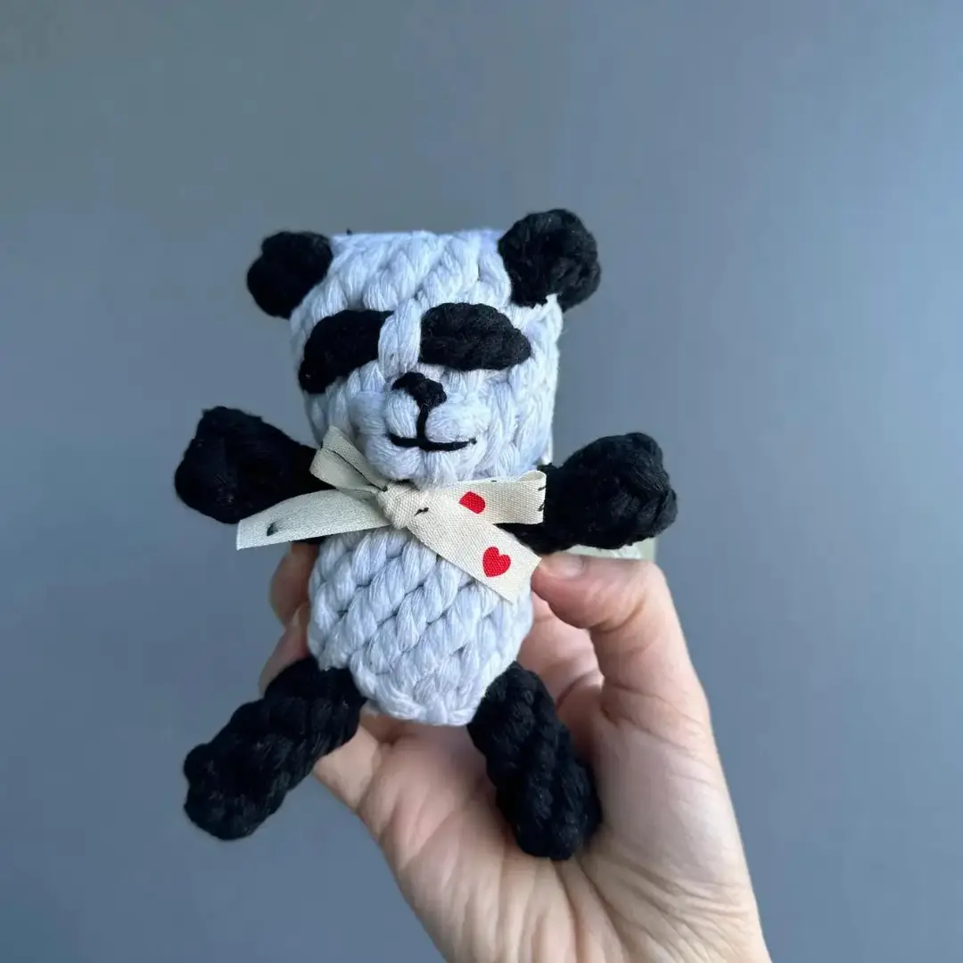 Hello Panda Pet Rope Toy