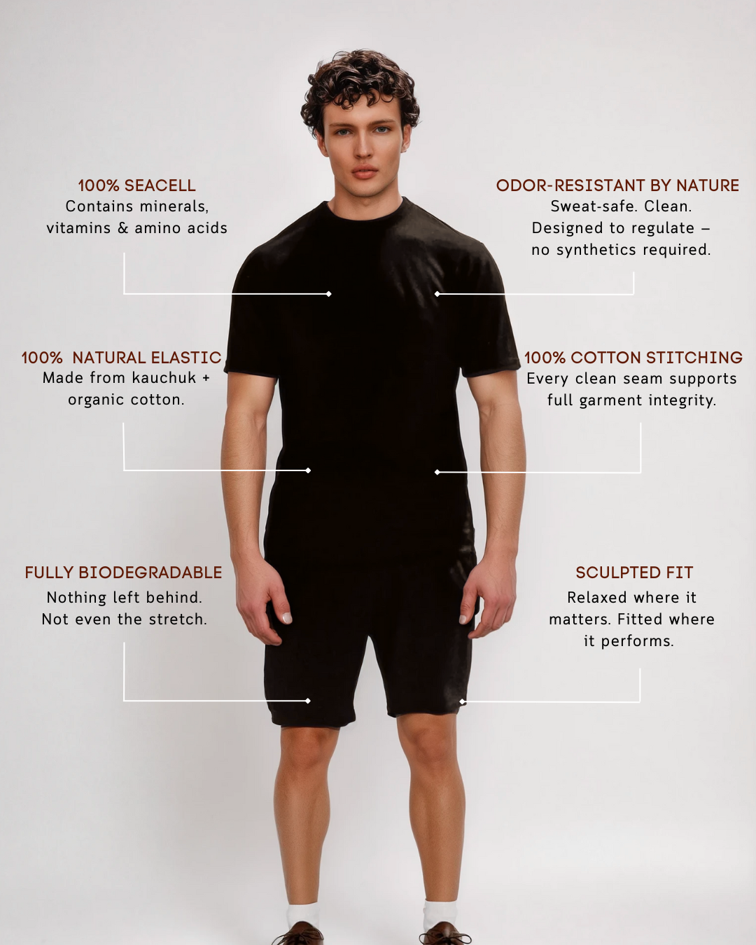 Men's SeaCell Sports T-shirt - Black