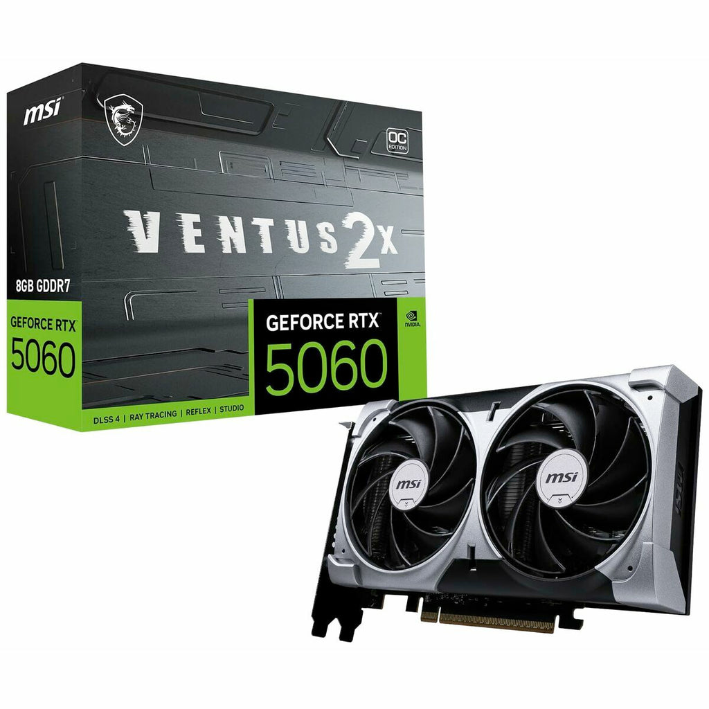 Graphics card MSI RTX 5060 8G VENTUS 2X OC GEFORCE RTX 5060 8 GB GDDR7