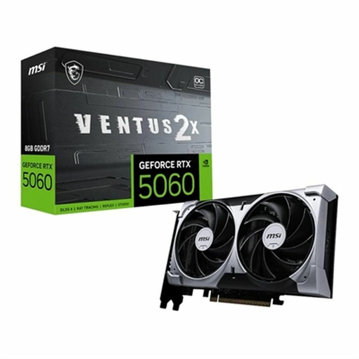 Graphics card MSI RTX 5060 8G VENTUS 2X OC GEFORCE RTX 5060 8 GB GDDR7