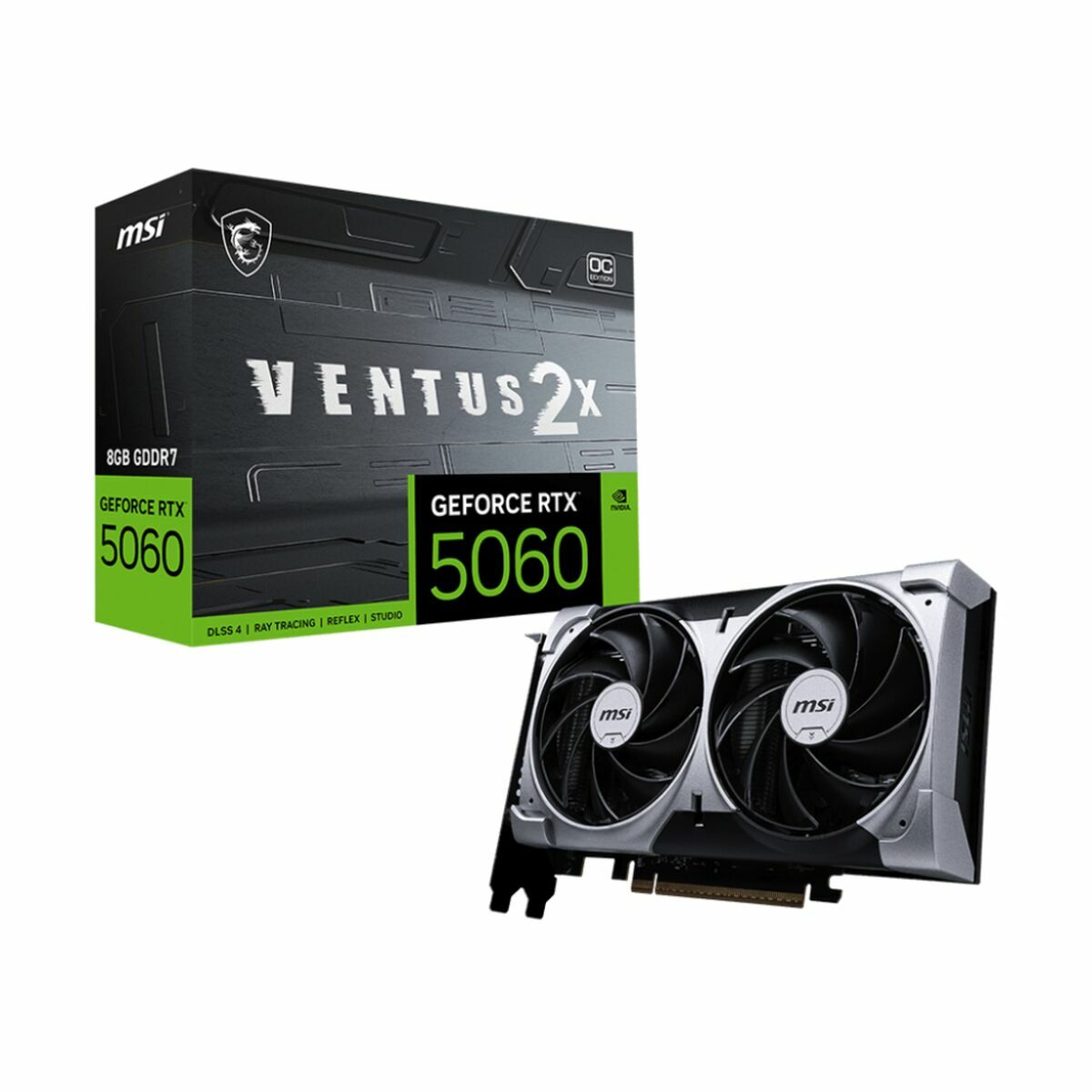 Graphics card MSI RTX 5060 8G VENTUS 2X OC GEFORCE RTX 5060 8 GB GDDR7