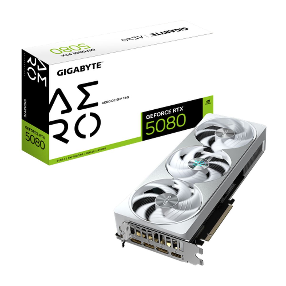 Graphics card Gigabyte GeForce RTX 5080 AERO OC SFF 16G GEFORCE RTX 5080 16 GB GDDR6 GDDR7
