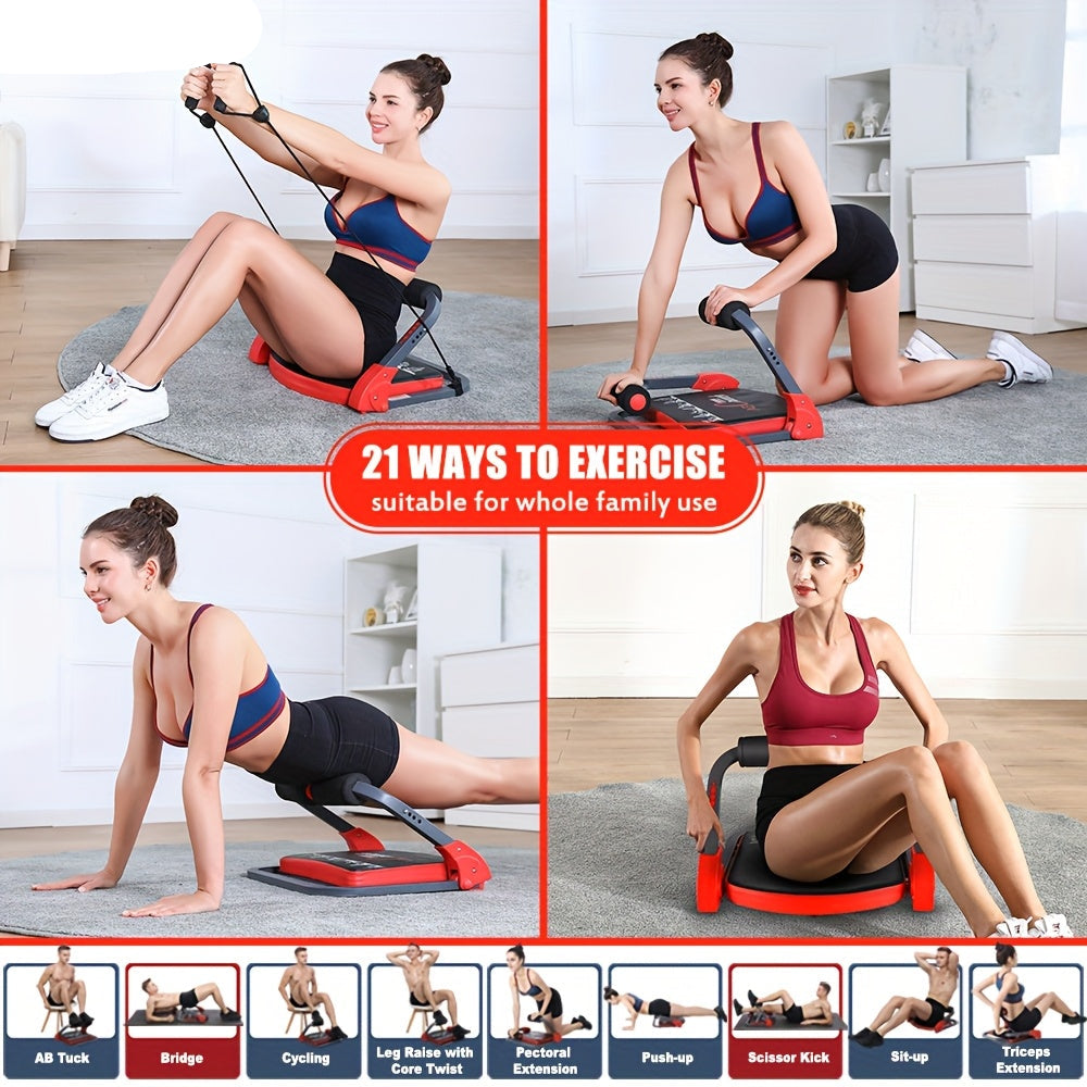 NNETM 6-in-1 Abdominal Trainer Home Gym Equipment
