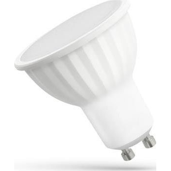 Spectrum LED LED GU10 230V 10W SMD CW z MLECZNĄ SZYBKĄ biała SPECTRUM + unihimp (9539-uniw)