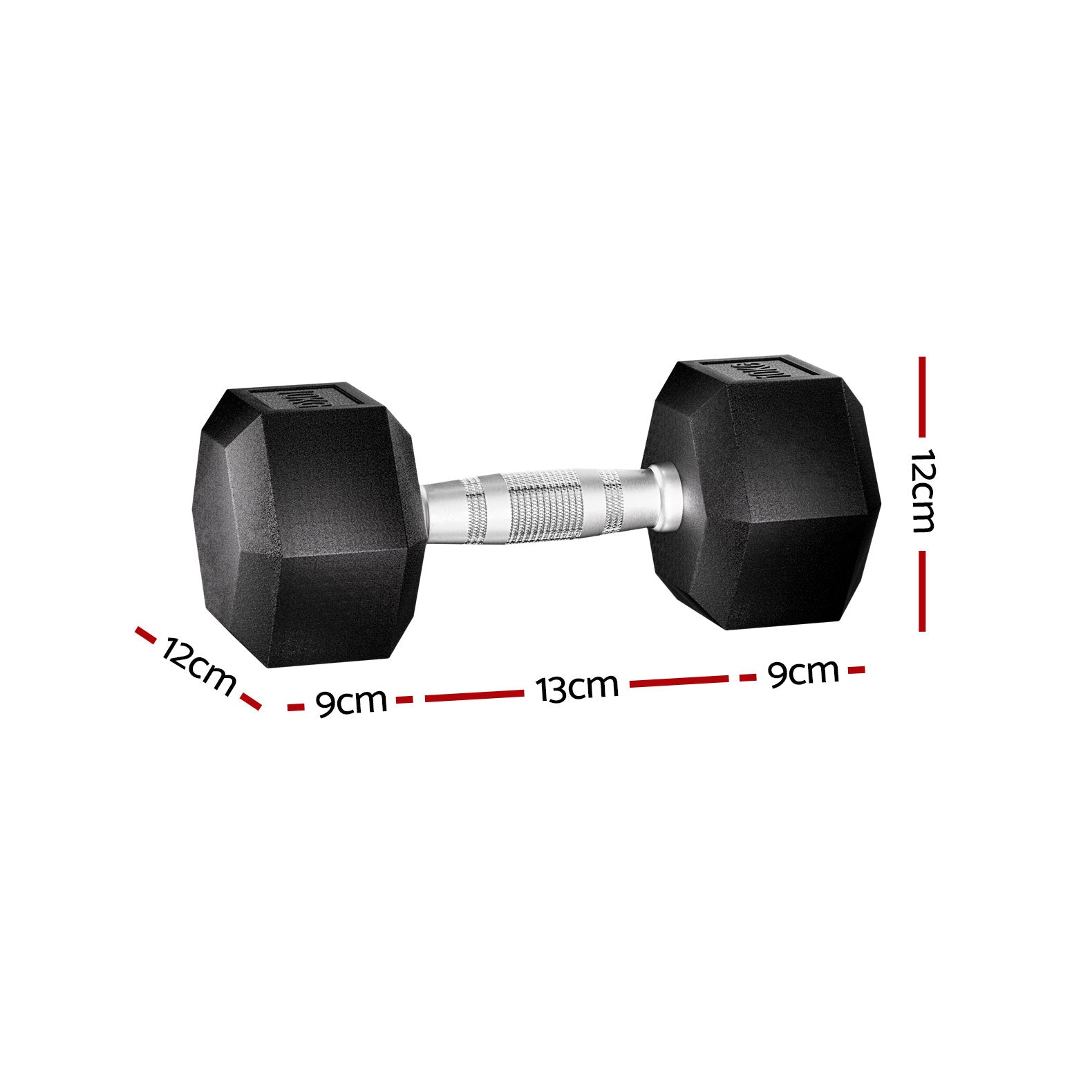 NNEDSZ 20kg Hex Dumbbells Set Dumbbells Weights Lifting Bench Gym Workout 2x10kg