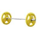 NNEDSZ Barbells 46KG 120CM Dumbbell Barbell Plate Weight Lifting Home Gym Yellow