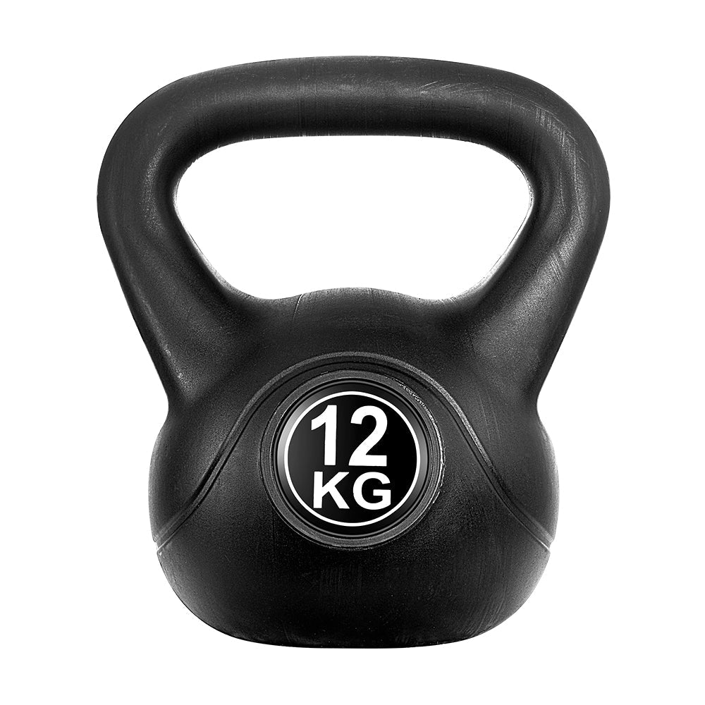 NNEDSZ 12kg Kettlebell Set Weight Lifting Bench Dumbbells Kettle Bell Gym Home