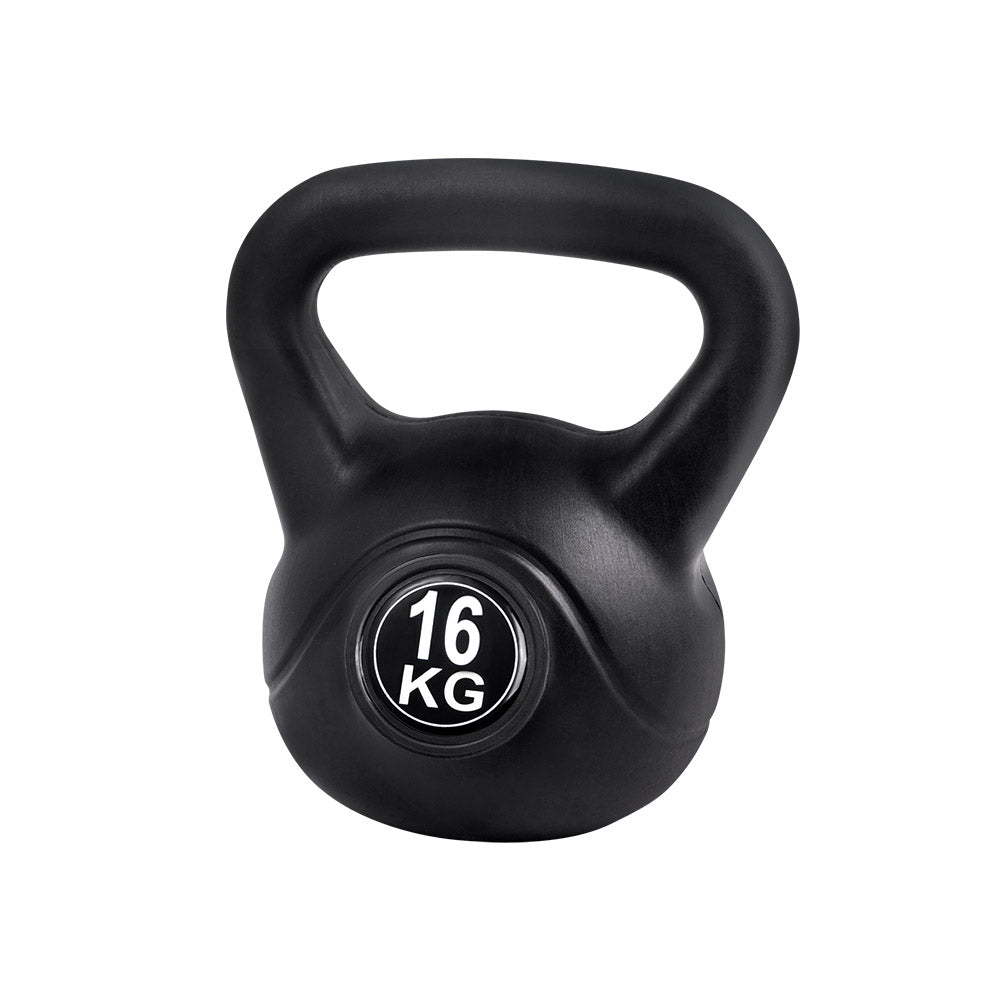 NNEDSZ 16kg Kettlebell Set Weight Lifting Bench Dumbbells Kettle Bell Gym Home