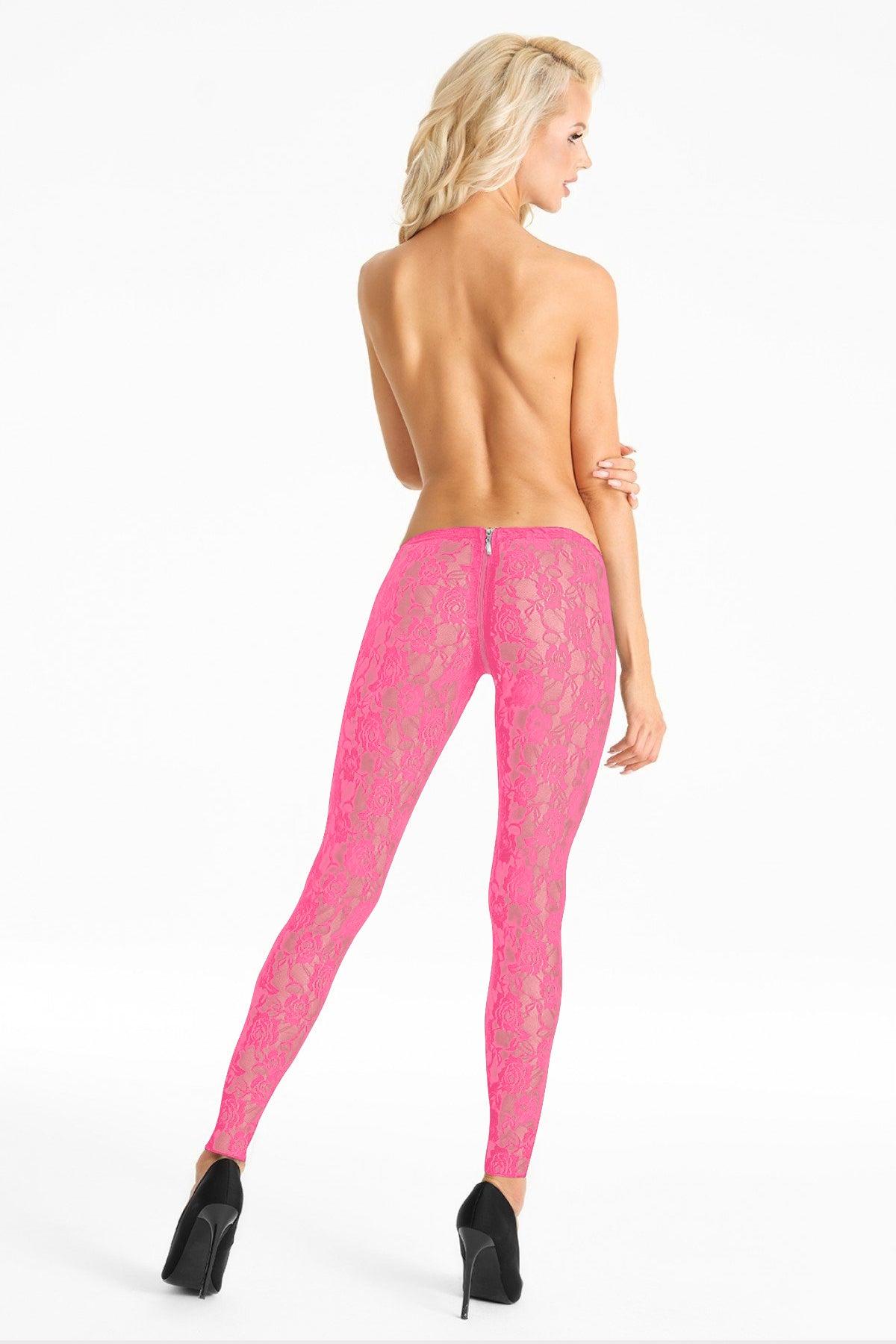 pink lace Leggins LG008 - XL