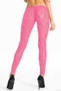 pink lace Leggins LG008 - XL