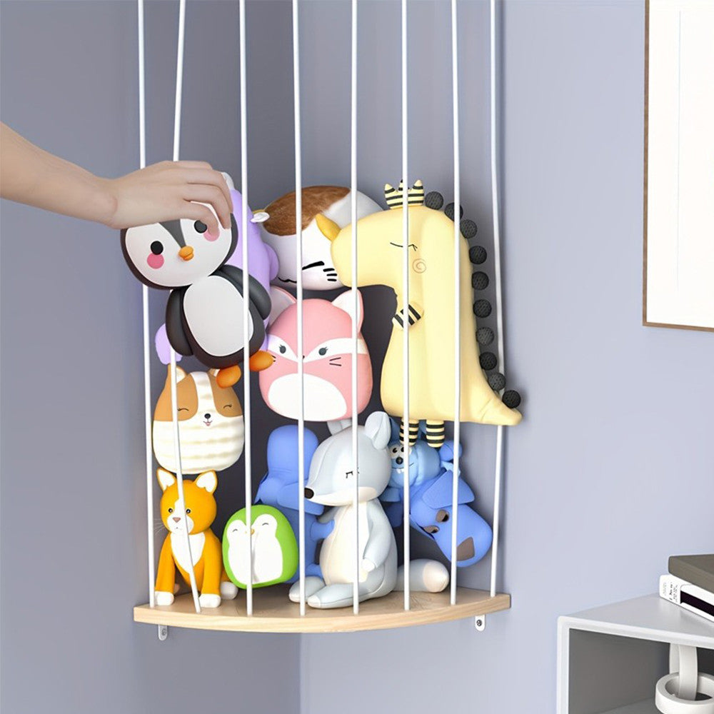 Rohový držiak na plyšové hračky
