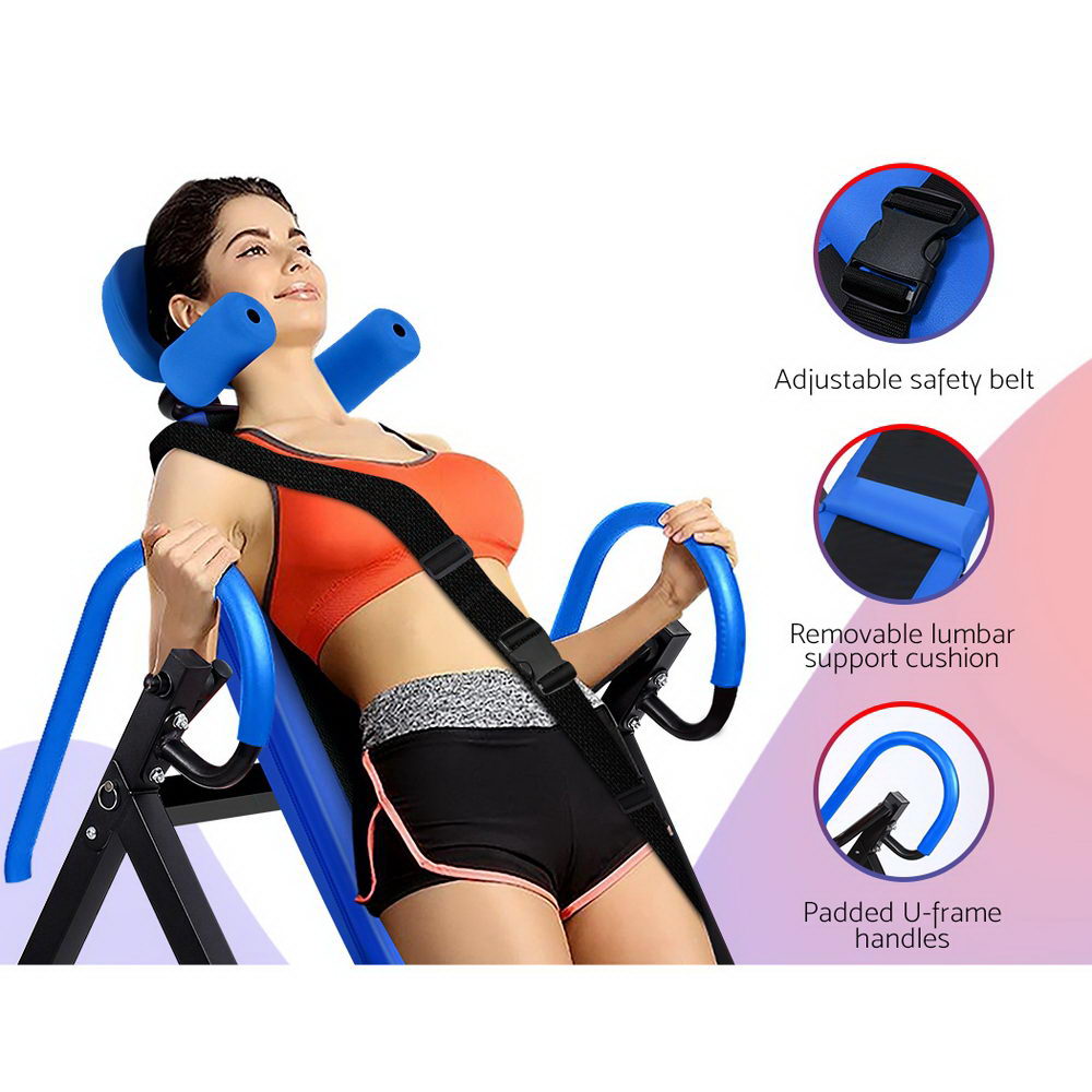 NNEDSZ Gravity Inversion Table Foldable Stretcher Inverter Home Gym Fitness