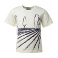 Off-White Short Sleeve T-Shirt with Toscana Print