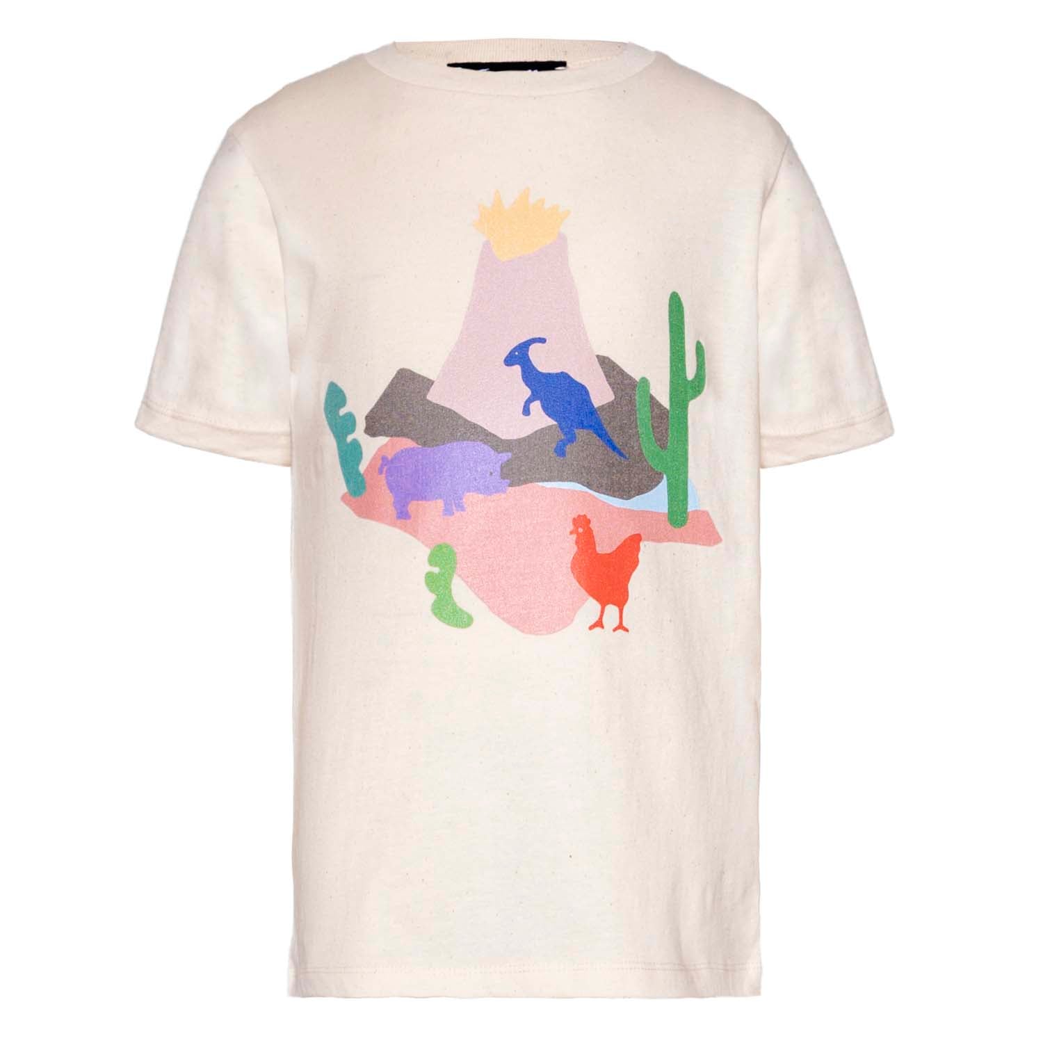 Volcano, Dino and Chick T Shirt