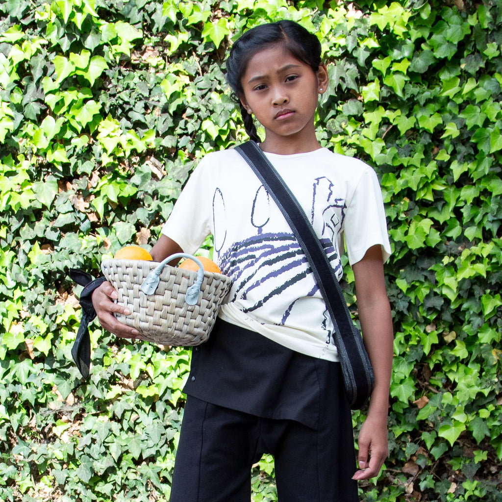 Off-White Short Sleeve T-Shirt with Toscana Print