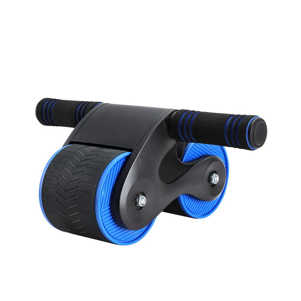 NNEDSZ Ab Roller Automatic Rebound Abdominal Wheel Home Gym Workout Blue
