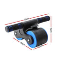 NNEDSZ Ab Roller Automatic Rebound Abdominal Wheel Home Gym Workout Blue