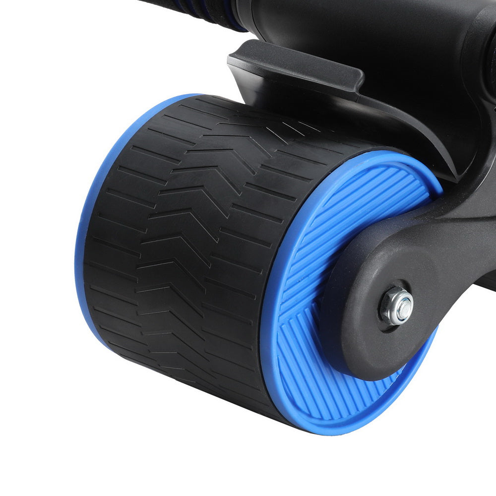 NNEDSZ Ab Roller Automatic Rebound Abdominal Wheel Home Gym Workout Blue