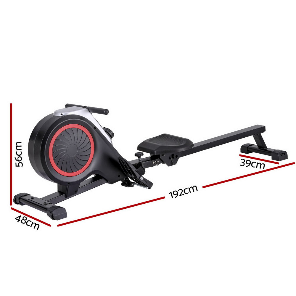 NNEDSZ Rowing Machine 16 Levels Foldable Magnetic Rower Gym Cardio Workout