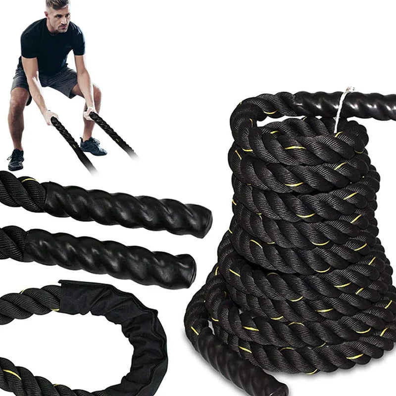 NNEOBA Power Training Battle Rope for Home Gym Workouts