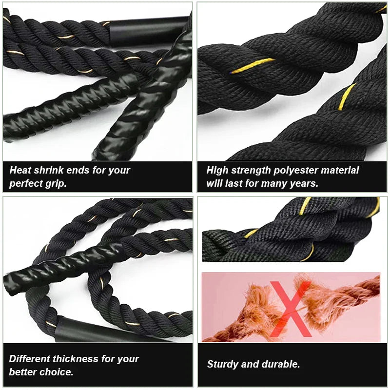 NNEOBA Power Training Battle Rope for Home Gym Workouts