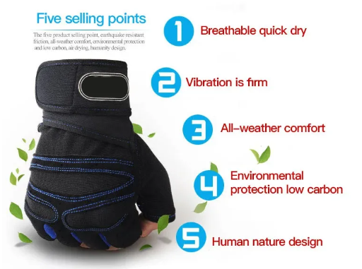 NNEOBA Unisex Gym Gloves with Wrist Support
