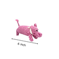 Piggy Pink Rope Dog Toy
