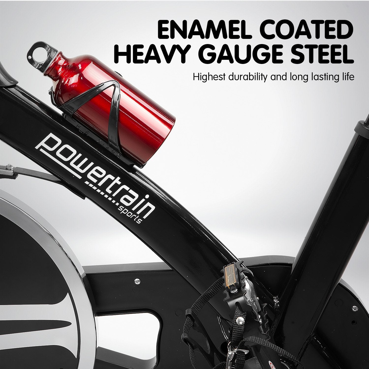 NNEDSZ Home Gym Flywheel Exercise Spin Bike - Black