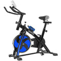 NNEDSZ Home Gym Flywheel Exercise Spin Bike - Blue