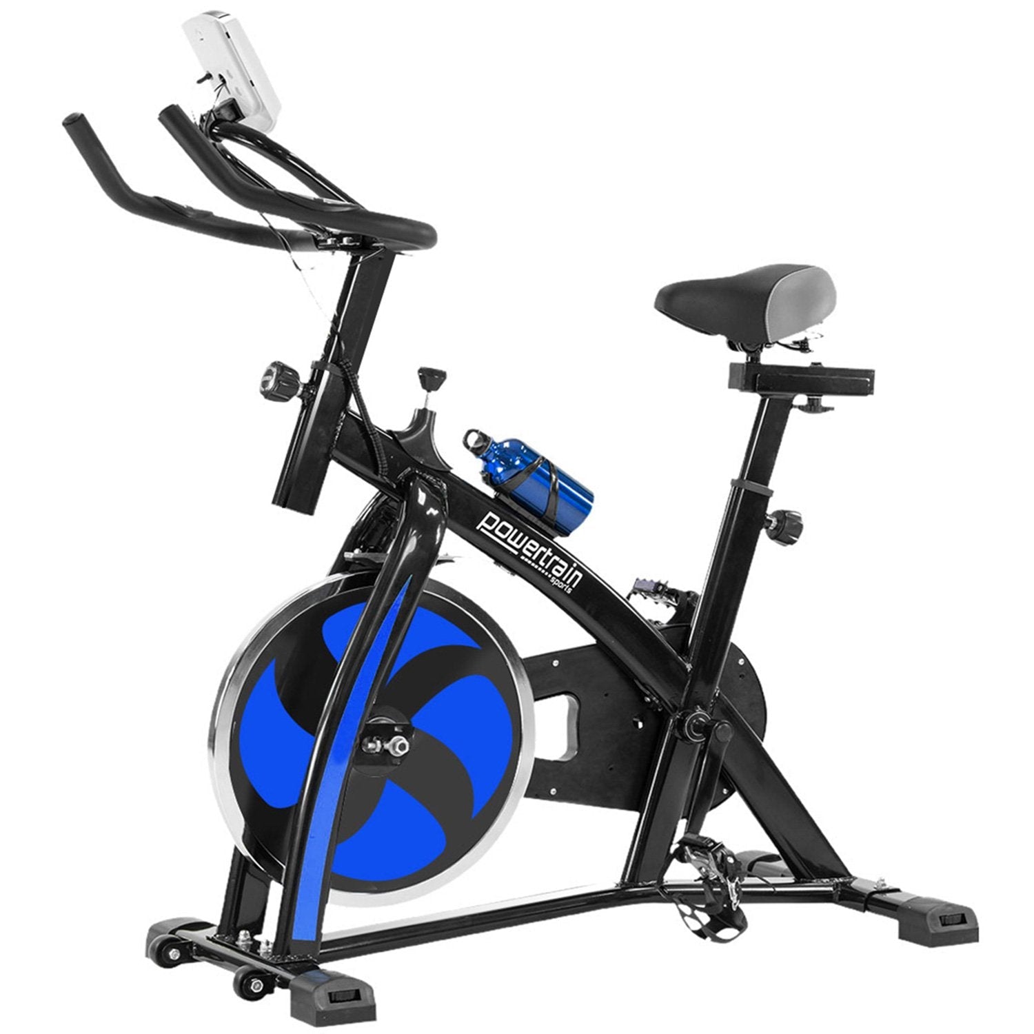 NNEDSZ Home Gym Flywheel Exercise Spin Bike - Blue