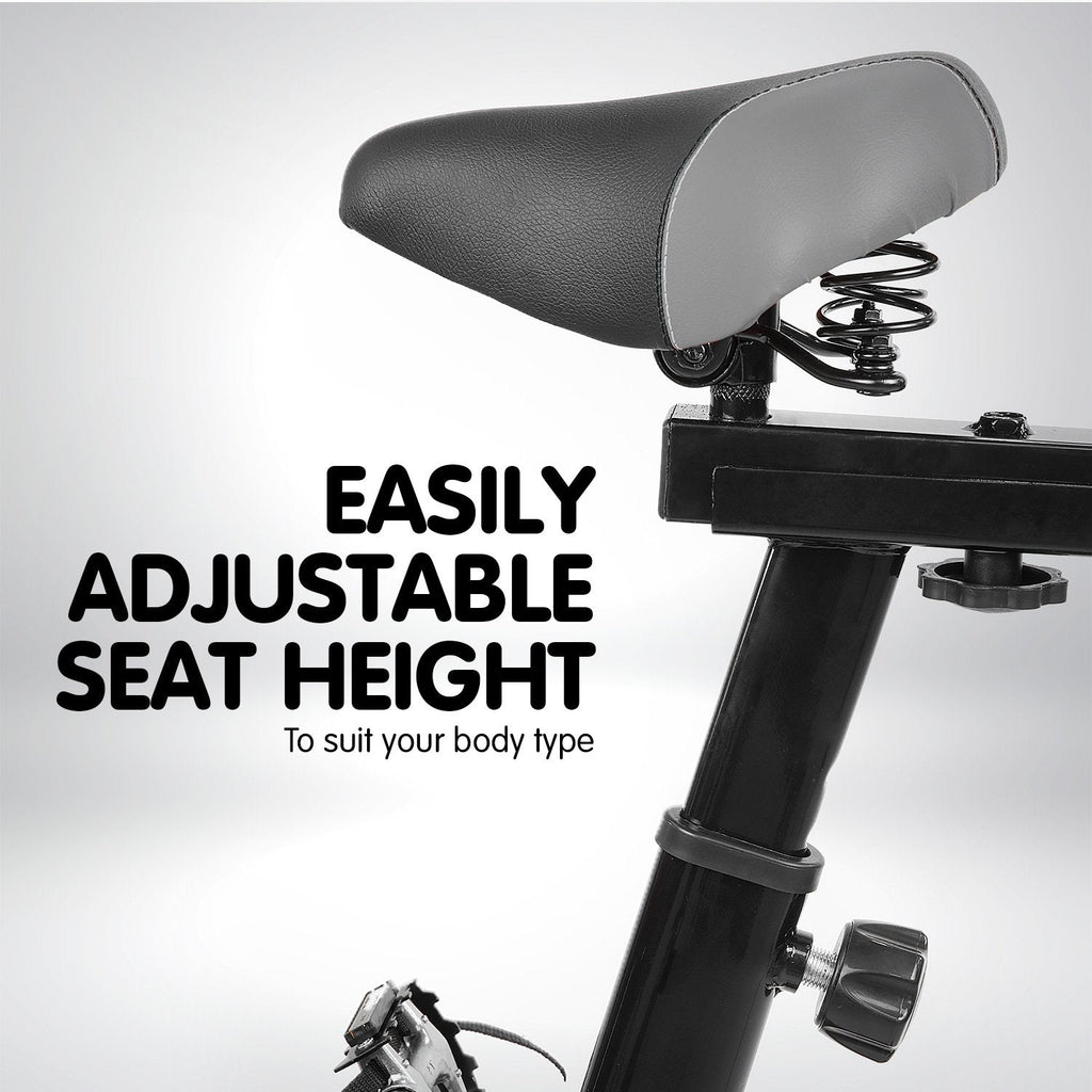 NNEDSZ Home Gym Flywheel Exercise Spin Bike - Blue