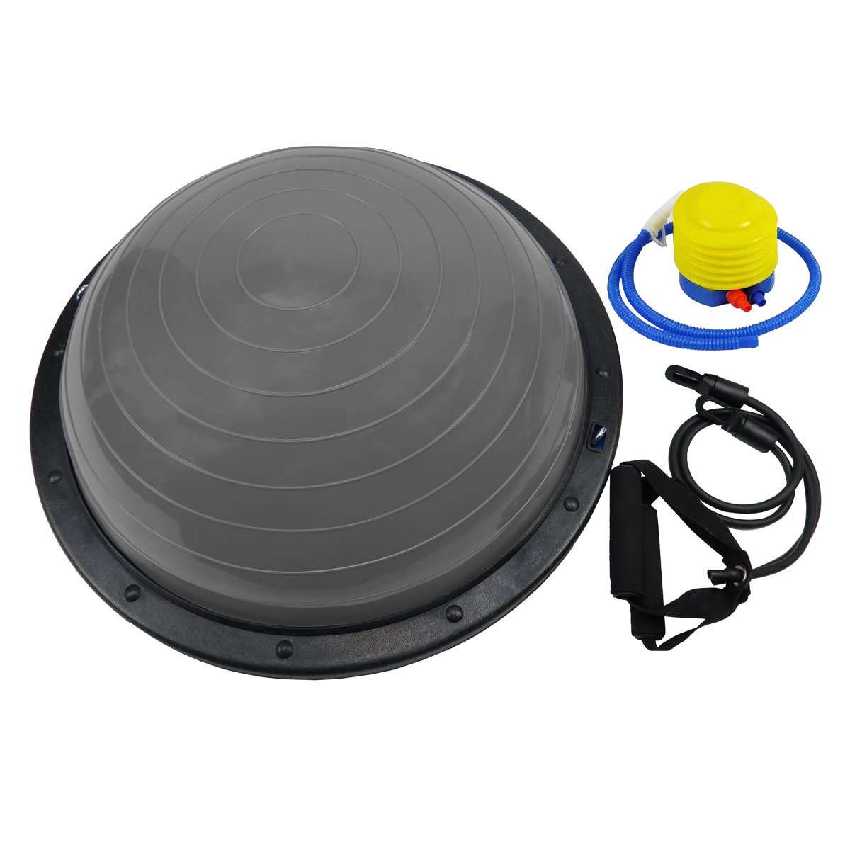 NNEDSZ Fitness Yoga Ball Home Gym Workout Balance Trainer Grey