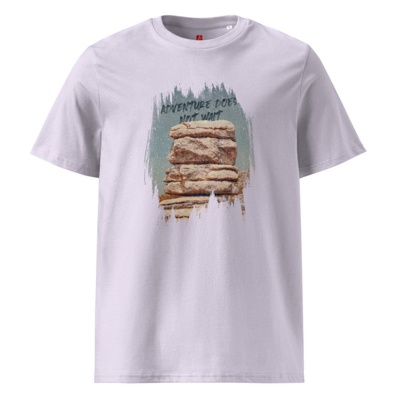 Adventure Does Not Wait - Organic Cotton T-Shirt – Rock Formation Design