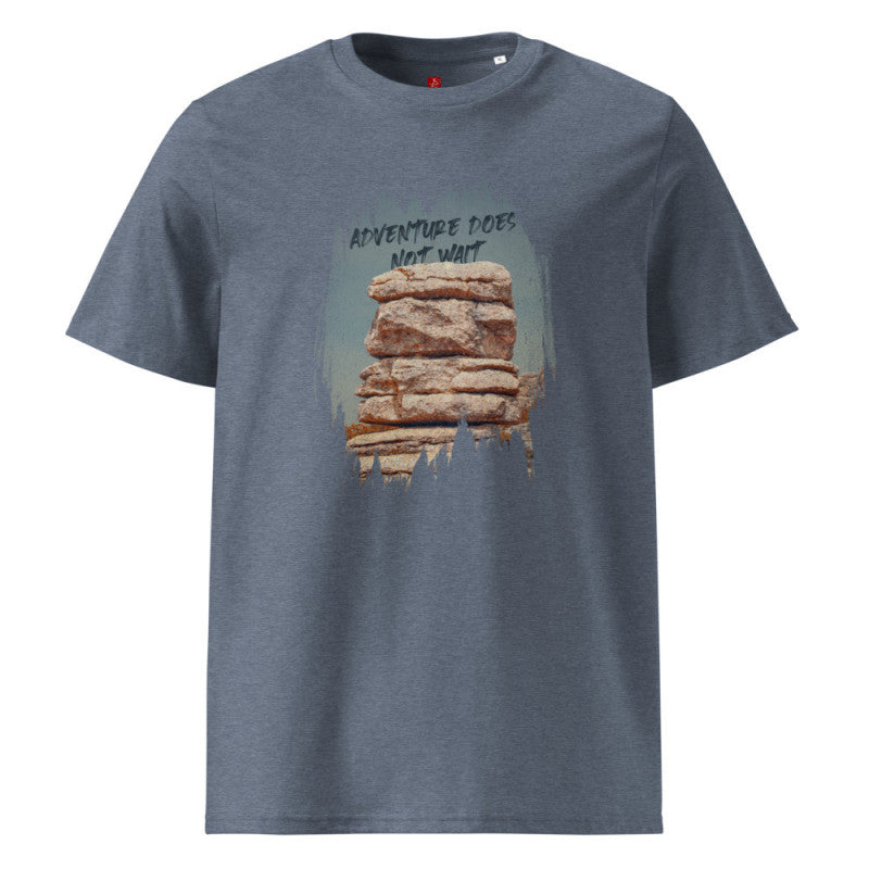 Adventure Does Not Wait - Organic Cotton T-Shirt – Rock Formation Design