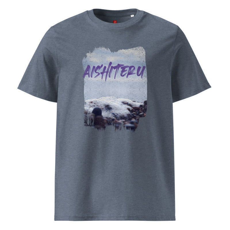 "Aishiteru Ocean Serenity" Organic Cotton T-Shirt – Japanese Love Design
