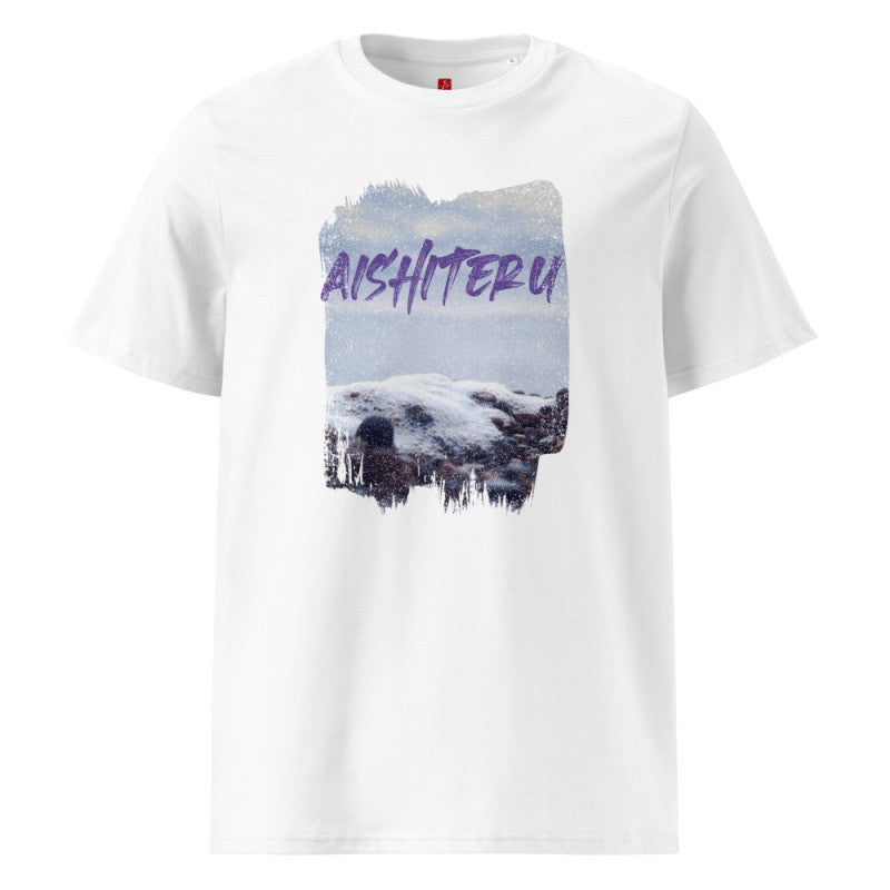 "Aishiteru Ocean Serenity" Organic Cotton T-Shirt – Japanese Love Design