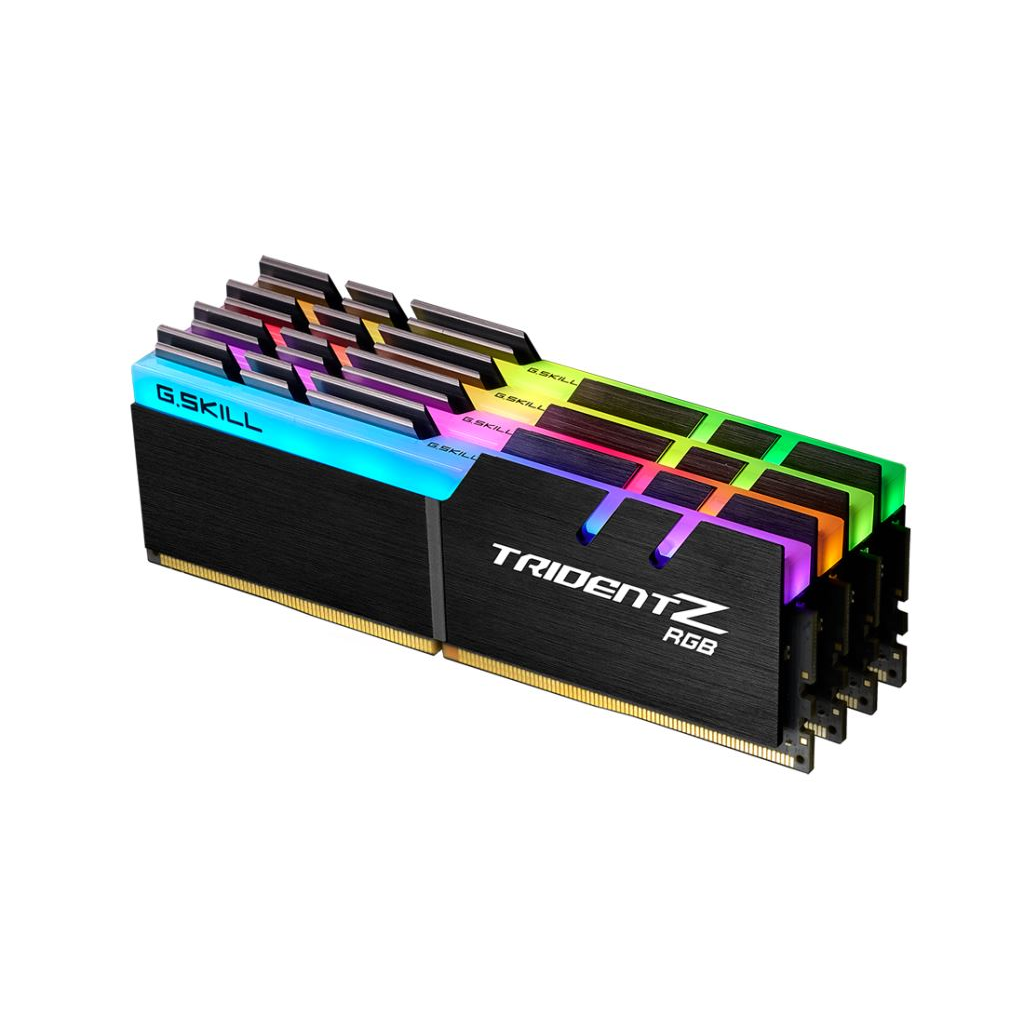 Memorie RAM G.Skill Trident Z RGB, F4-3600C16Q-64GTZRC, DDR4, 64 GB, 3600MHz, CL16 (F4-3600C16Q-64GTZRC)