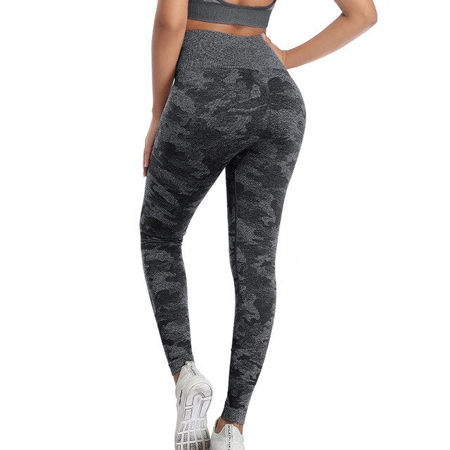 Camo Seamless Leggings High Waist Camouflag Yoga Pants Push Up Gym Sportwear Fitness Tights Running Leggins Workout Trousers