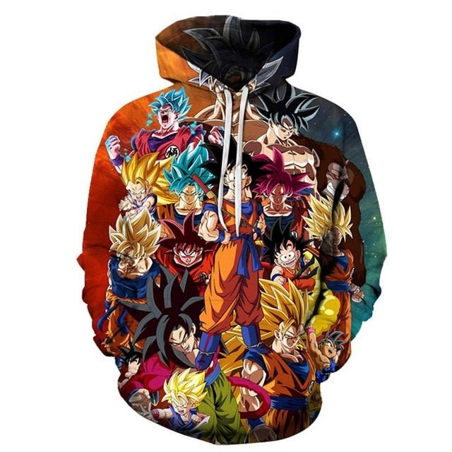 Dragon Ball Z Super Hoodie Men Women Dragonball 3D Sweatshirts Son Goku Printed Outwear Teen Boy Cartoon Hoody Streetwear