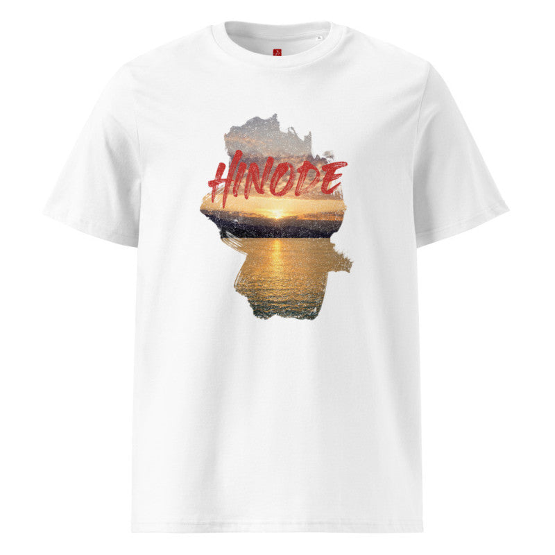Hinode Sunrise Glow - Organic Cotton T-Shirt – Japanese-Inspired Design