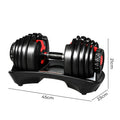 Centra 24kg Adjustable Dumbbell Set Home Gym