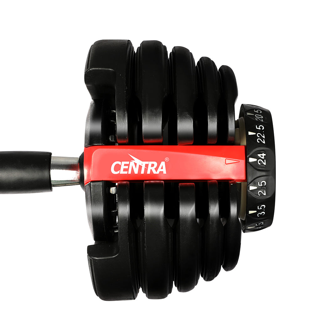 Centra 24kg Adjustable Dumbbell Set Home Gym