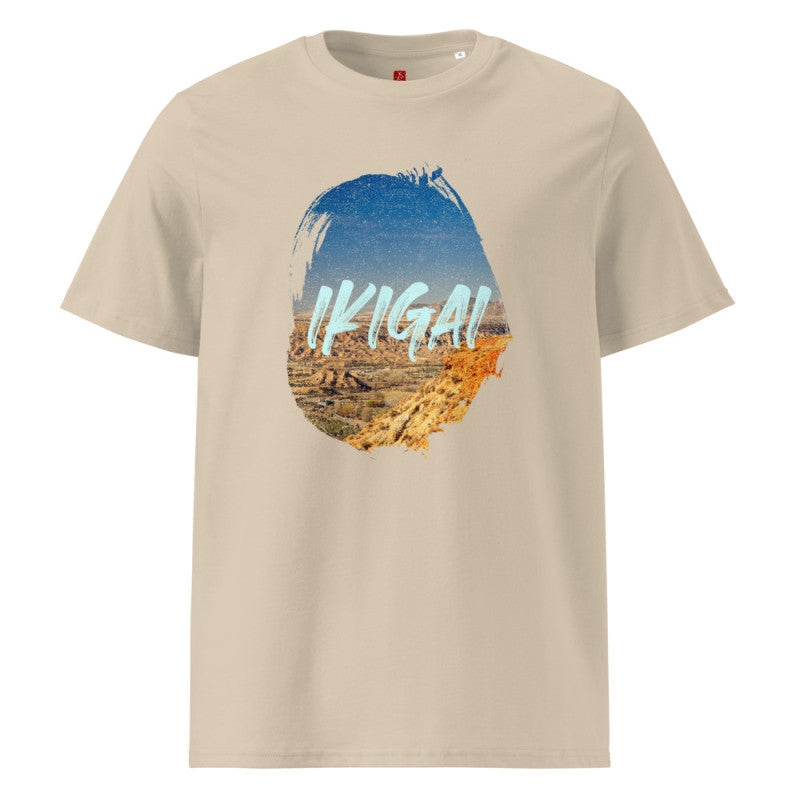 Ikigai Desert Horizon - Organic Cotton T-Shirt – Japanese Purpose Design