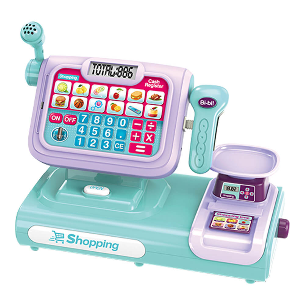 Detská pokladňa, modrofialová