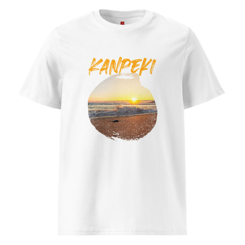 Kanpeki Perfect Sunset - Organic Cotton T-Shirt – Japanese Beach Design