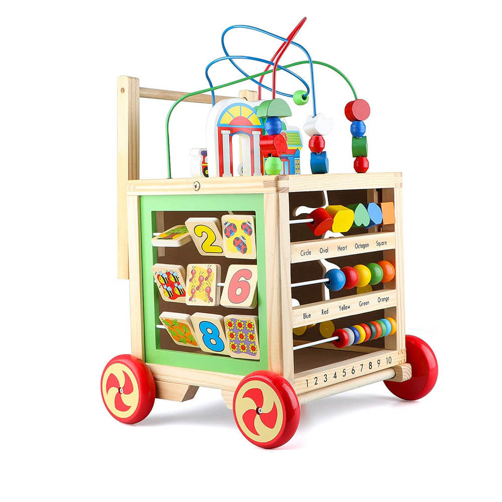 Multifunkčná drevená pomôcka na chodenie