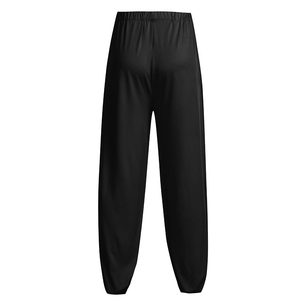 Fashion Men's Casual Solid Loose Sweatpants Trousers Jogger Dancing yoga Pant leggins yoga sports tights Dropshiping#B40